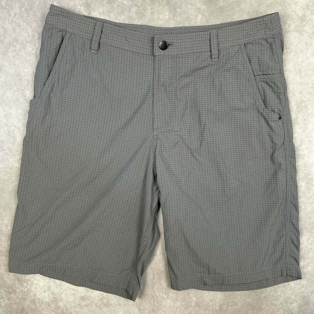 Lululemon Kahuna 10" Shorts Mens Size 36 Gray Stretch Nylon Bermuda Golf Chino